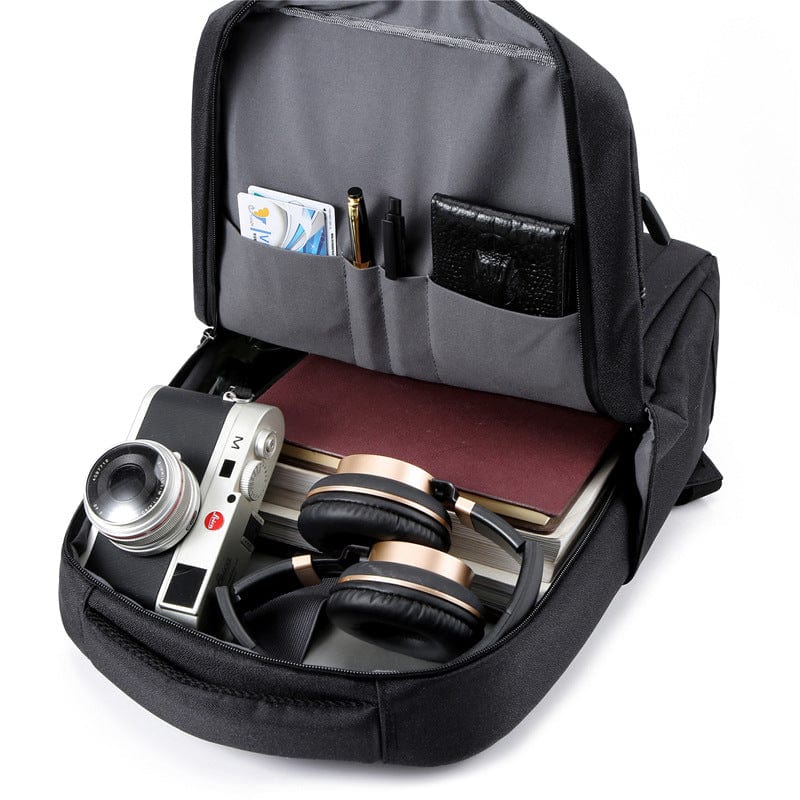 black backpack anti theft traveli flashlander inside