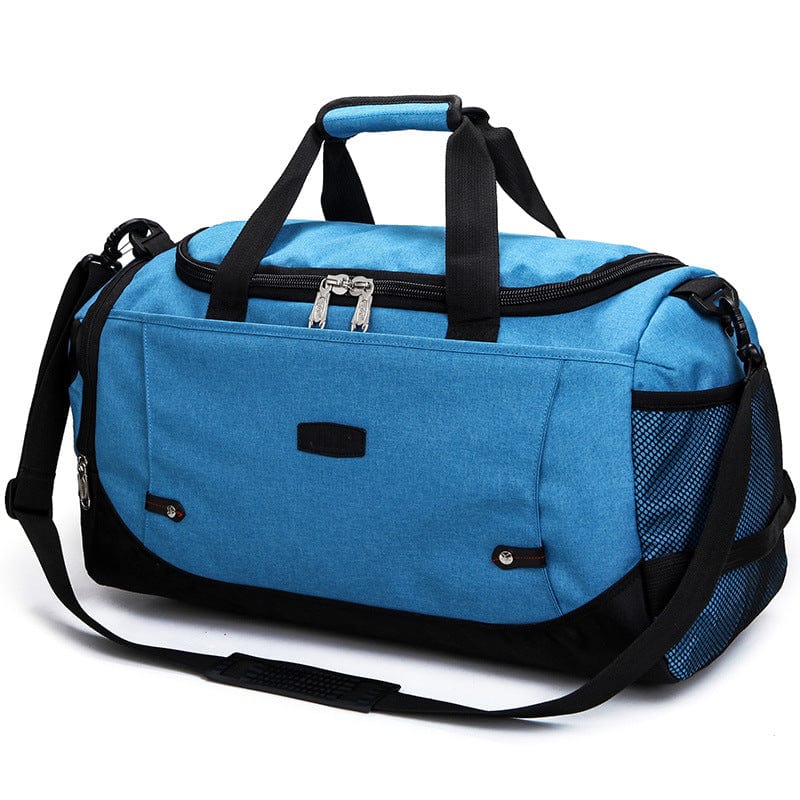 blue gym bag zylon flashlander front side sport bag