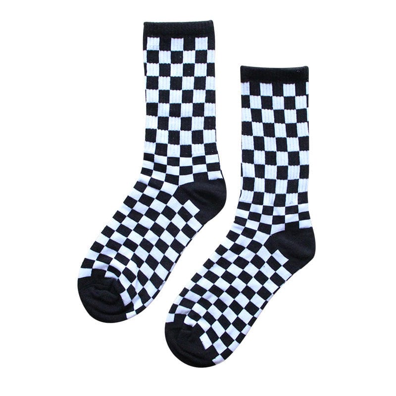 white black socks luxer flashlander front side pair