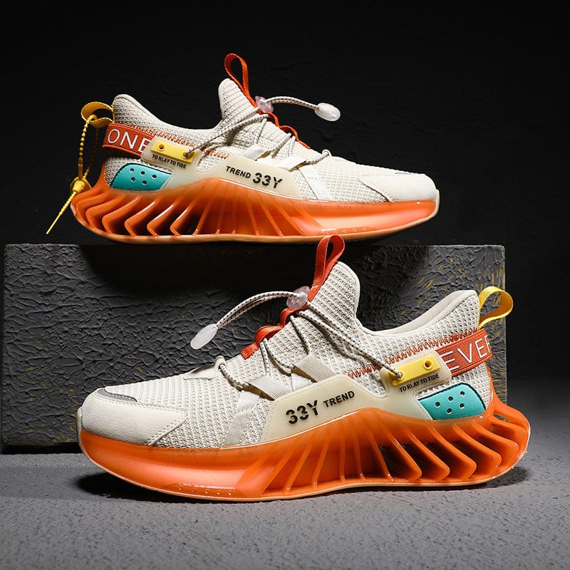 orange sneakers predatorx b1 flashlander men shoes pair