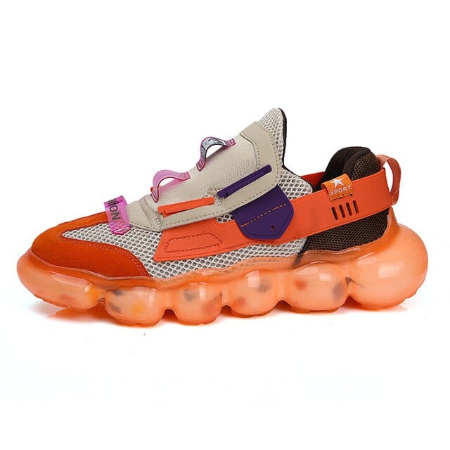 orange sneakers equinox flashlander left side
