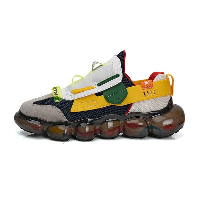 colorful white sneakers equinox flashlander left side