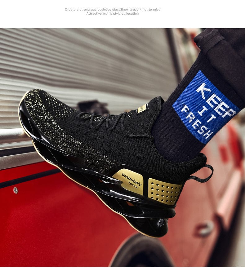 black gold sneakers blades gx flashlander left side model using on car