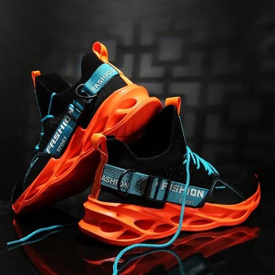 orange sneakers gladiator flashlander back side pair