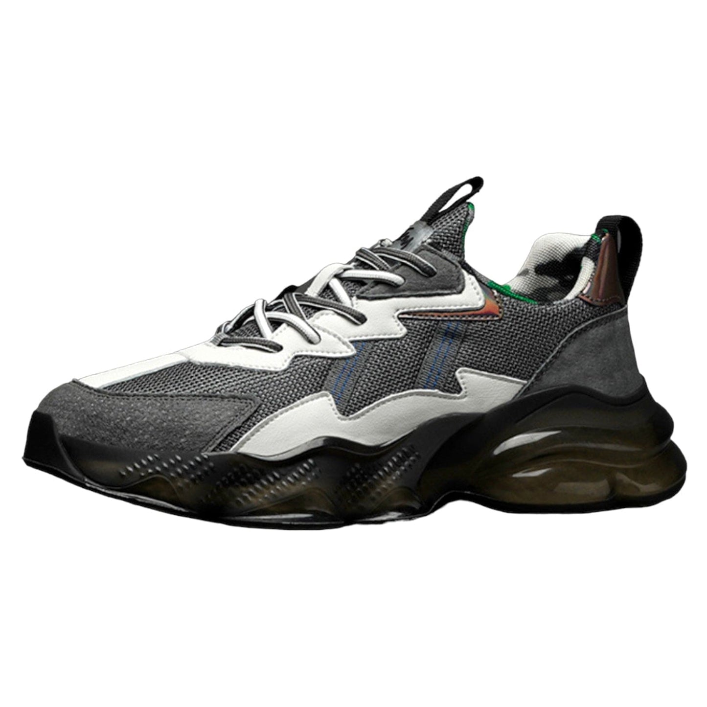 black grey sneakers pozeidon flashlander left side