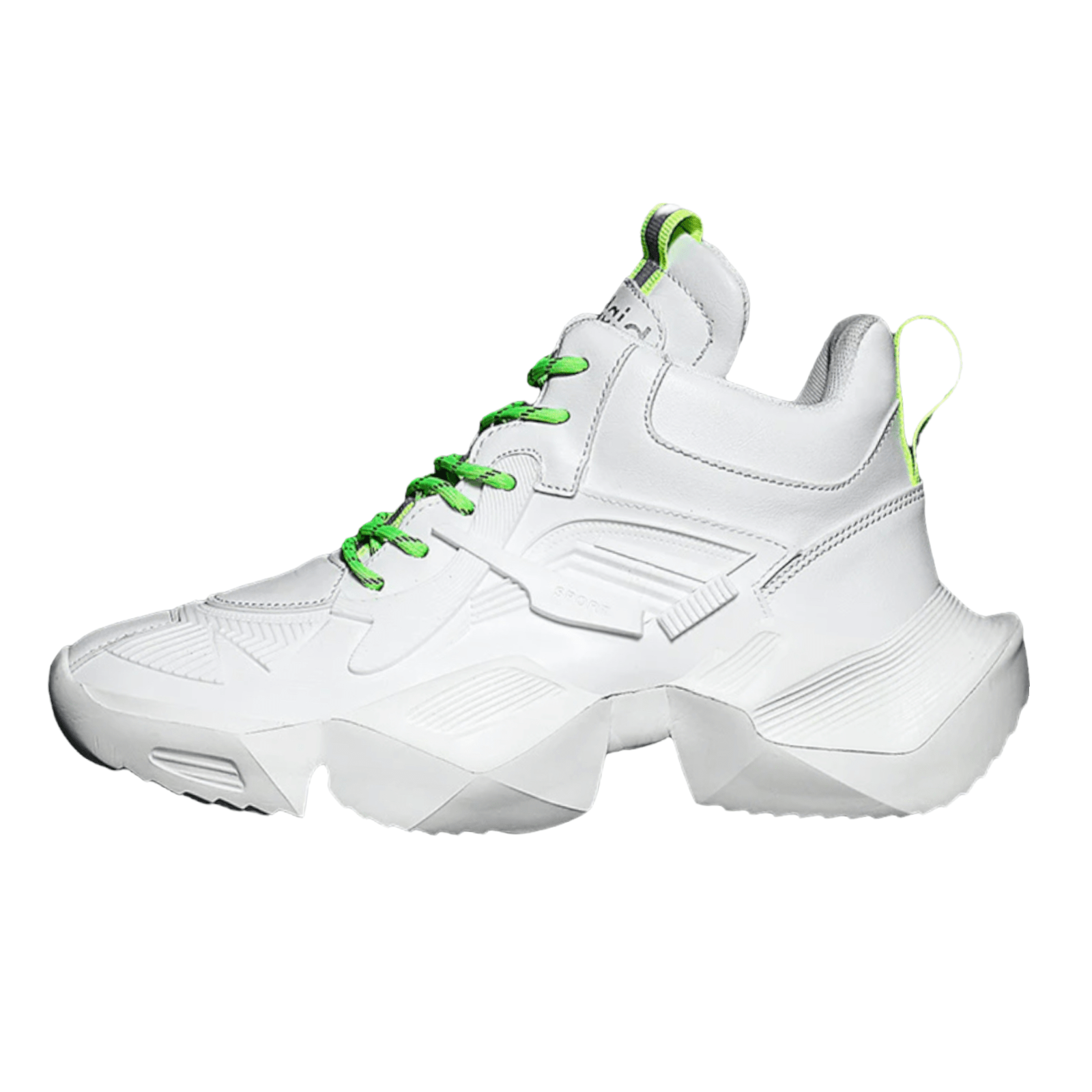 white footweard aquiles sport flashlander left side