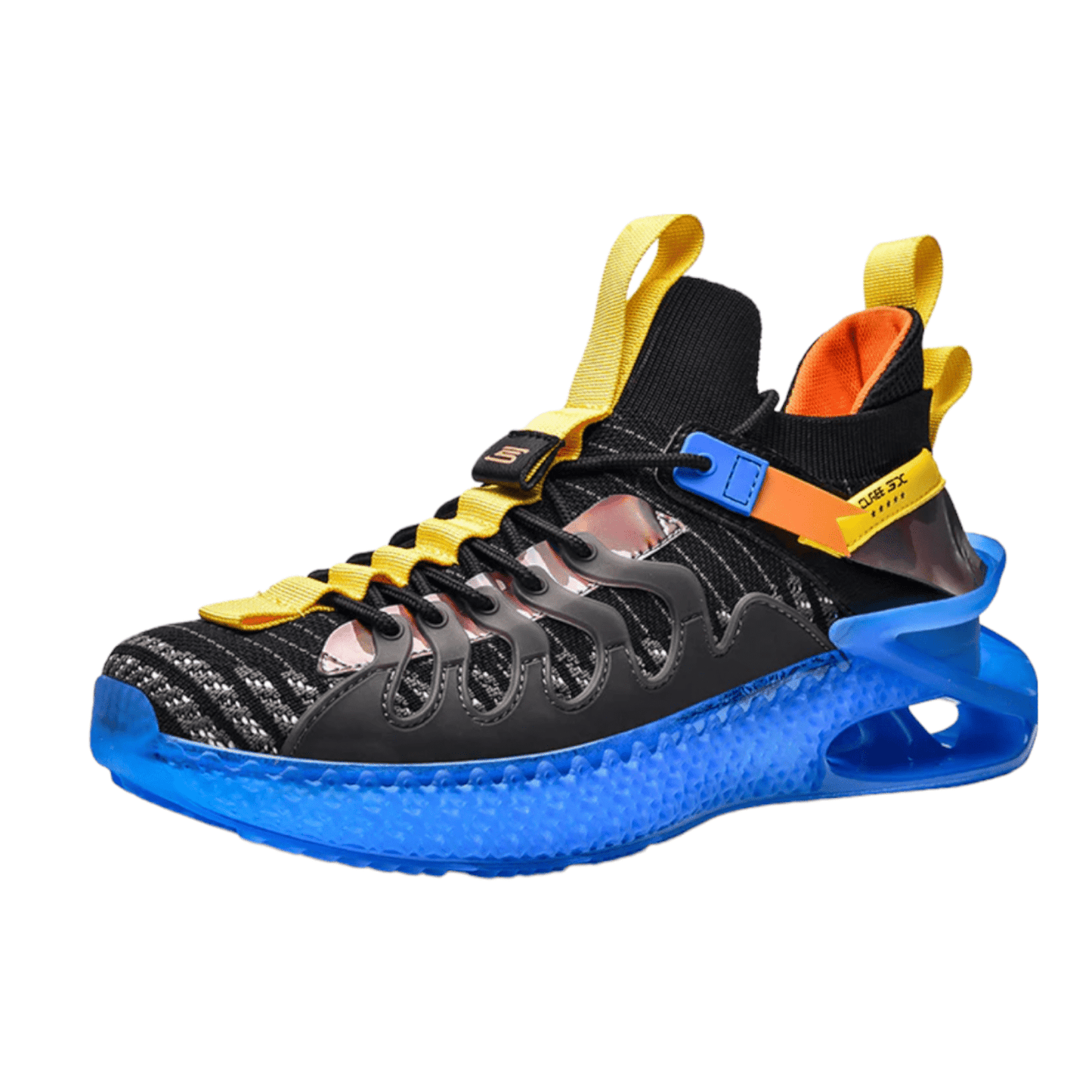 black blue sneakers nautilus flashlander left side