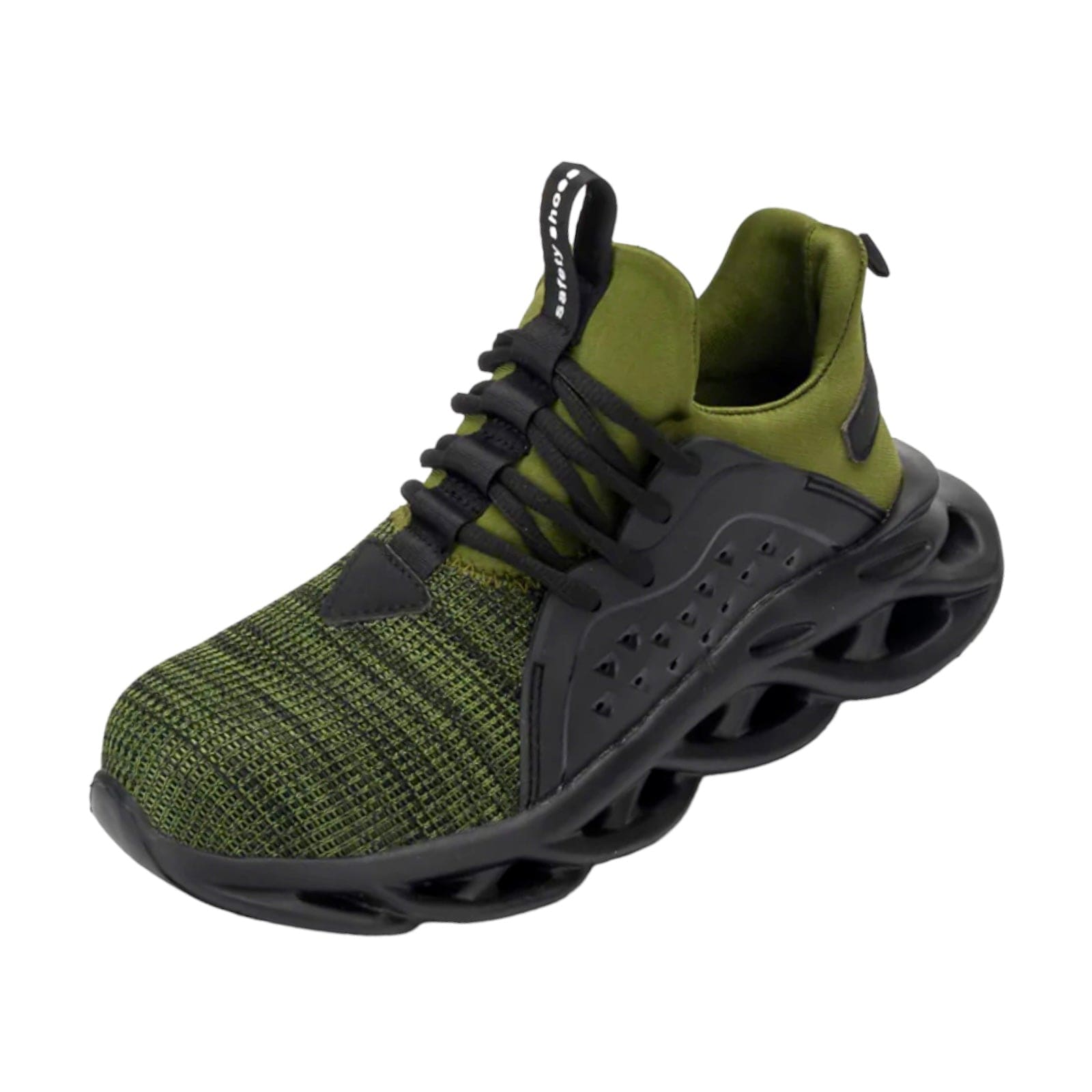 black military green sneakers kraken flashlander indestructible men shoes front side