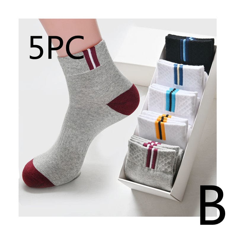 grey red wine and colors models socks tube flashlander front side 5 pc