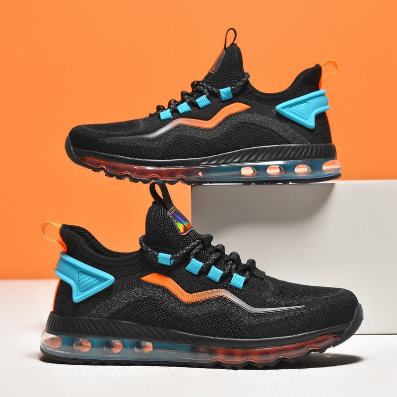 black blue sneakers thunder air flashlander pair