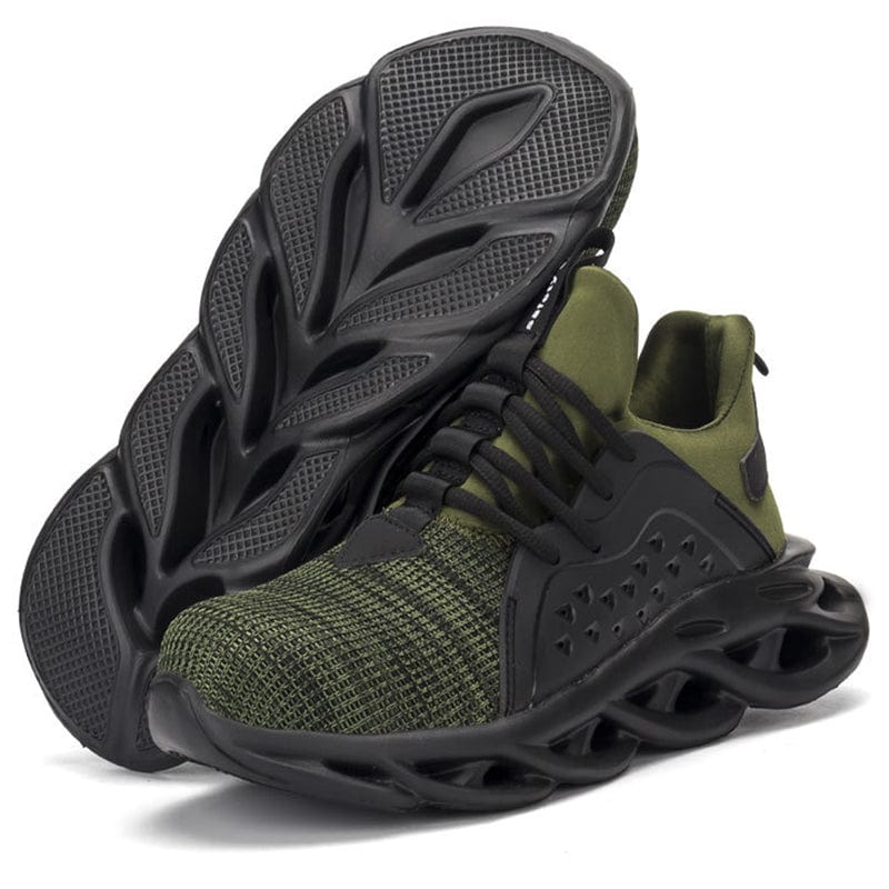 black green sneakers kraken flashlander left side indestructible men shoes sole