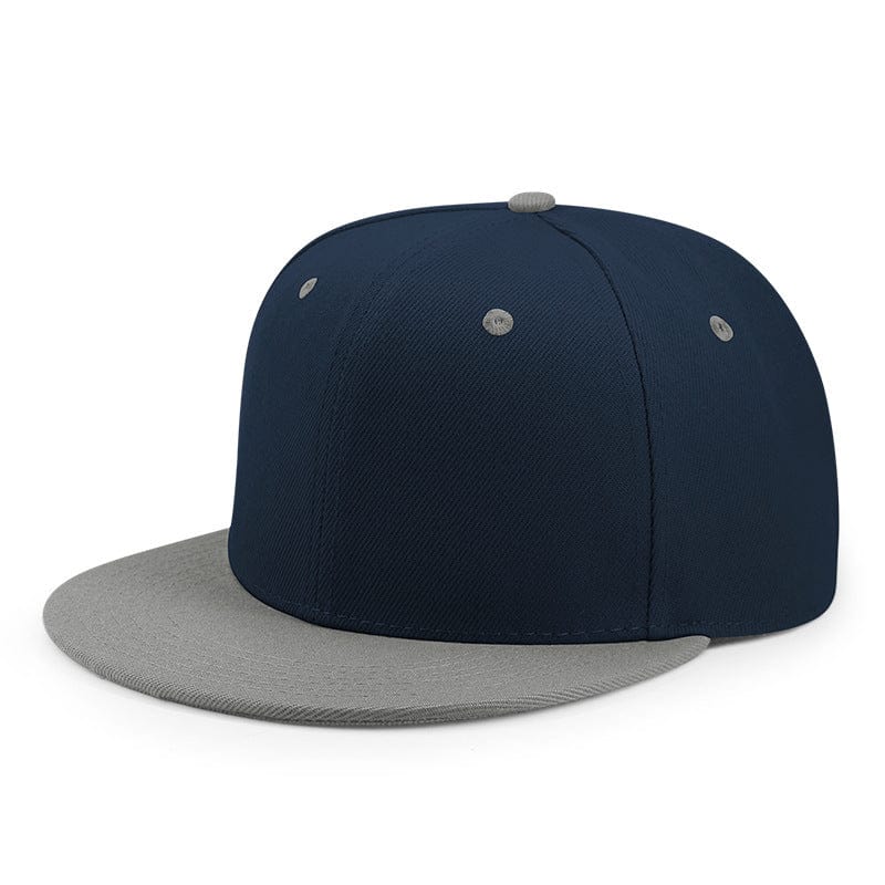 blue navy grey cap patriota flashlander left side flat cap