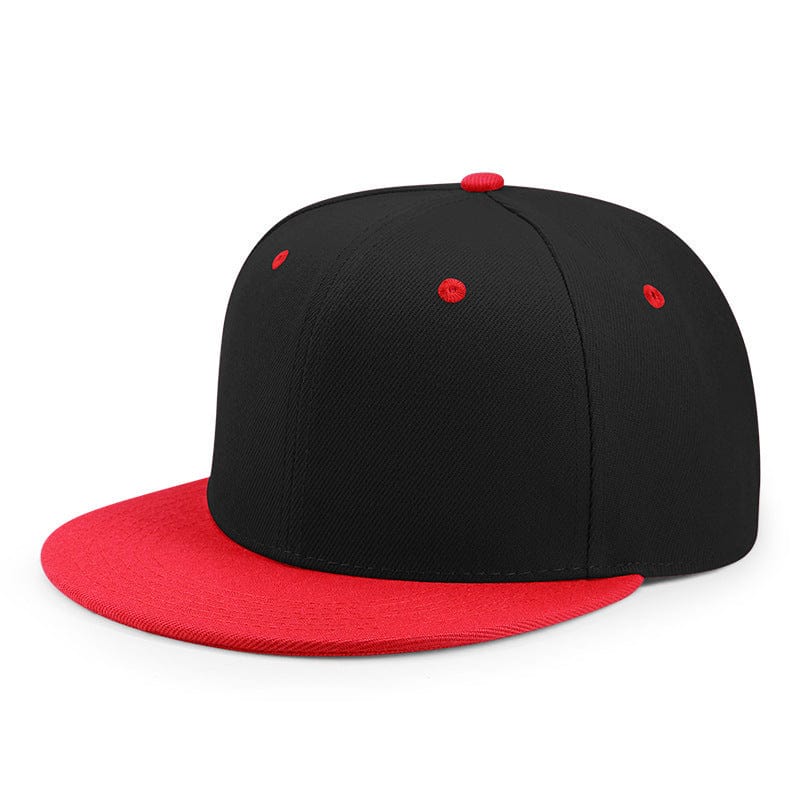 black red cap patriota flashlander left side flat cap