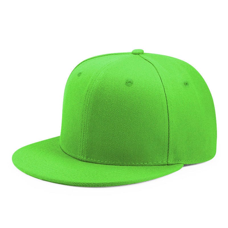 green flourescent cap patriota flashlander left side flat cap