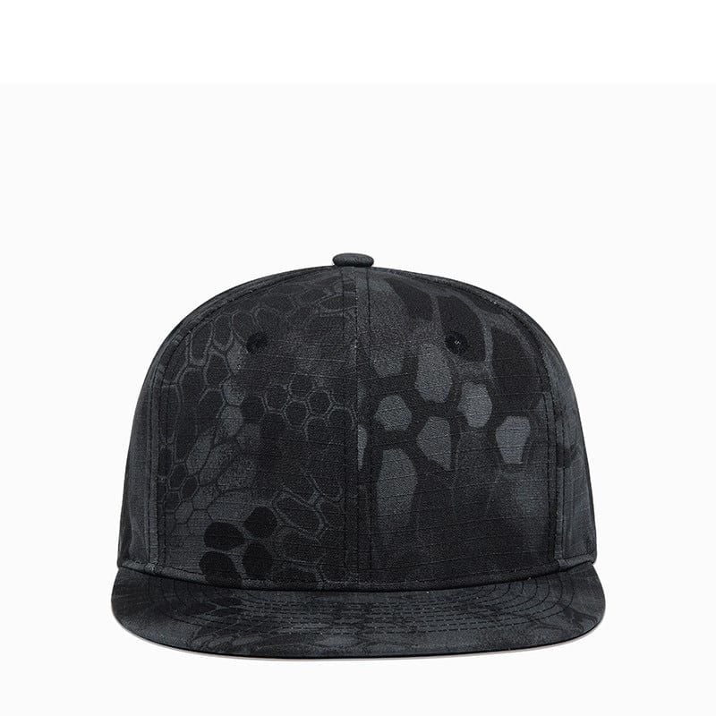 black cap matrix gz flashlander front side flat cap men's cap