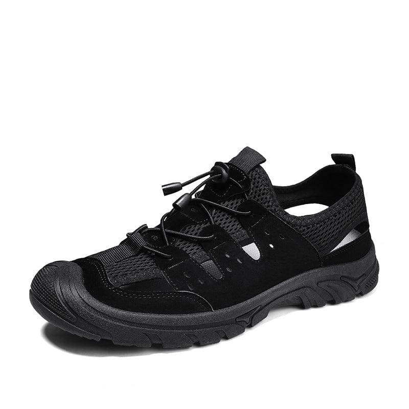 black men's sandals snkrs flashlander left side slippers