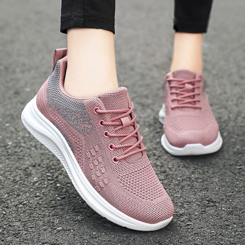 CHERRY BLOSSOM Flashlander Lace-up Sneakers Women Light Breathable Flats Shoes